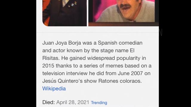 Juan Joya Borja.| El Risitas | [R.I.P]🙏🏻 смотреть онлайн