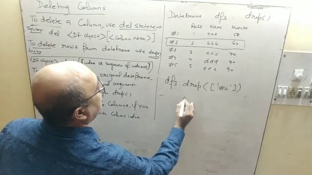 Python| Deleting columns | class 12 IP смотреть онлайн