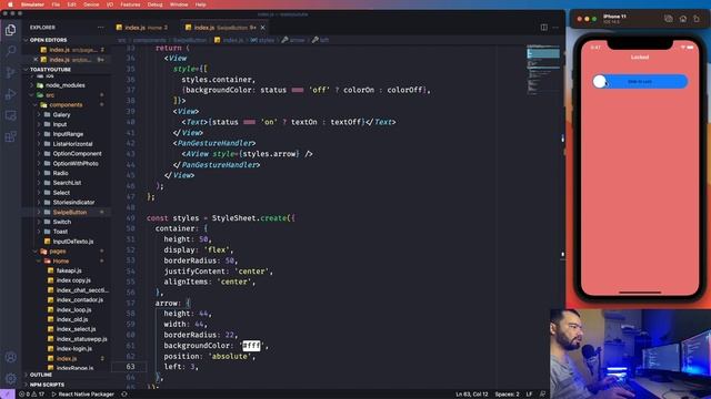 SwipeButton com React Native смотреть онлайн