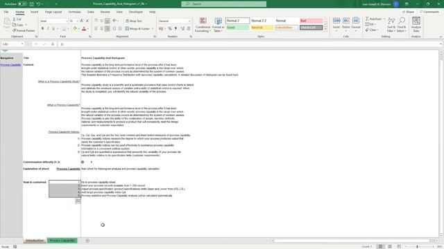 Process Capability Excel Template Step-by-Step Video Tutorial by Simple Sheets смотреть онлайн