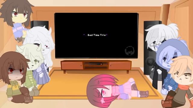 [Glitchtale react to villain Sans squad or B.T.T. vs Murder trio][enjoy ] смотреть онлайн