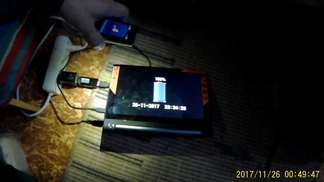 Заряжаем планшет леново таб через усб тестер смотреть онлайн