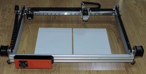 Выжигание на рамном лазерном выжигателе.