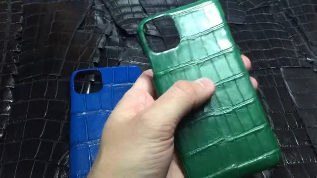 Чехол от FilArtLeather на iPhone 11 Pro Max кожи крокодила, страуса, питона, игуаны. Case crocodile смотреть онлайн