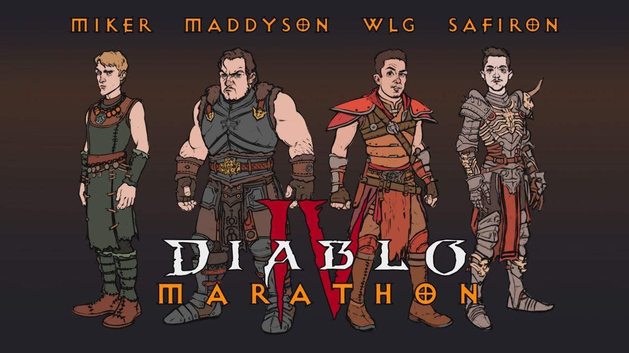 Марафон Diablo 4 ХАРДКОР (WLG, Maddyson, Safiron, Miker) 4 часть