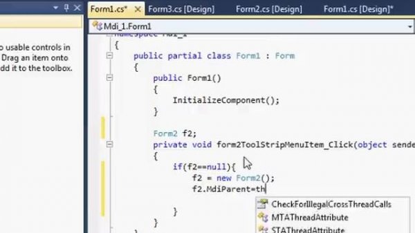 C# Tutorial 83: How to use Multiple-Document Interface (MDI) in Windows Forms C#
