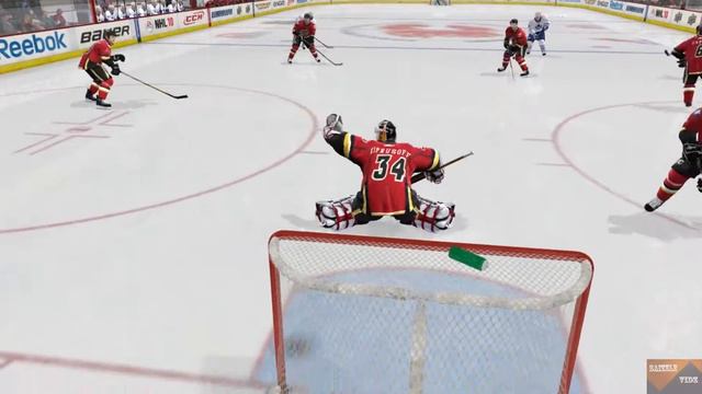 NHL 10 Gameplay Leafs Flames PS3 {1080p 60fps} смотреть онлайн
