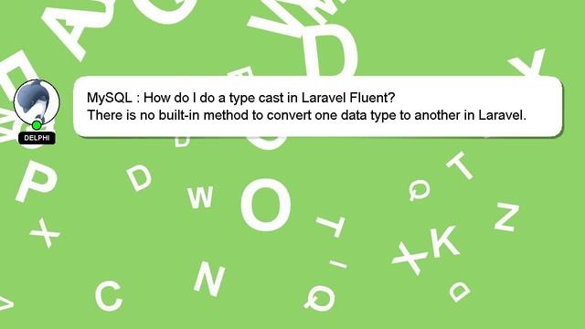 MySQL : How do I do a type cast in Laravel Fluent? смотреть онлайн