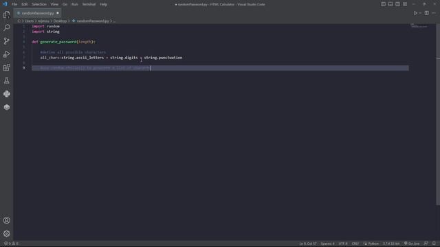 Password Generator in Python смотреть онлайн