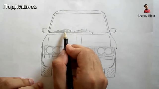 Как нарисовать Машину Ваз Тюнинг Жигули поэтапно (Ehedov Elnur) смотреть онлайн