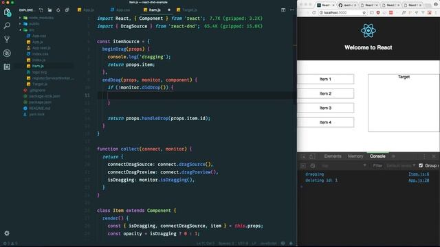 React Drag and Drop Examples смотреть онлайн