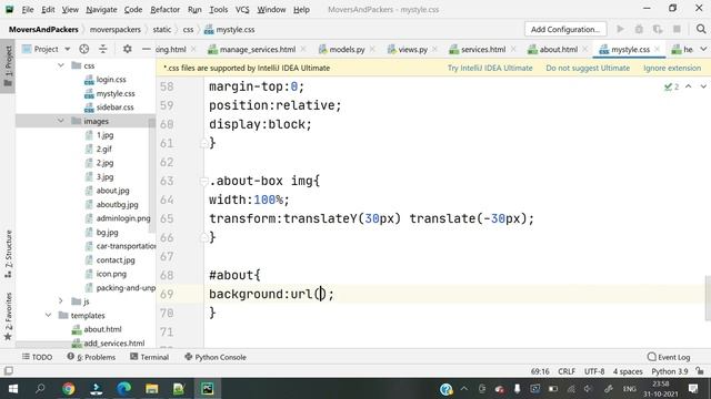 Django || Use background image in css files with Django || Hindi смотреть онлайн