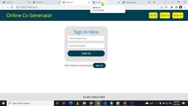 Django Online PDF CV Generator - Demo смотреть онлайн
