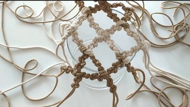 Making a Macrame Net Bag, DIY Tutorial, New Design 2023, Step by Step for Beginners, mesh bag смотреть онлайн