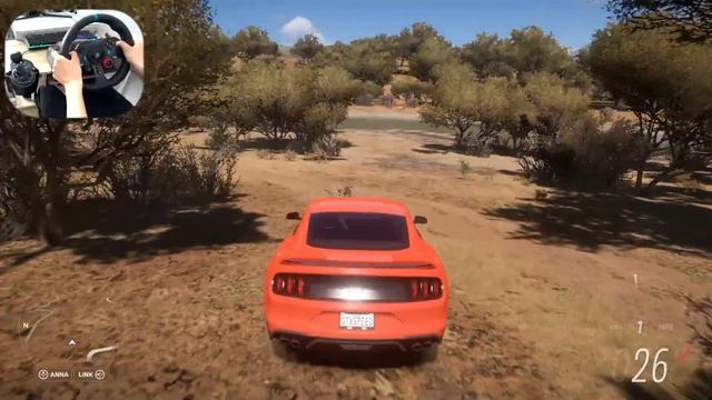2018 FORD MUSTANG GT | Forza Horizon 5 | Logitech g29 gameplay смотреть онлайн