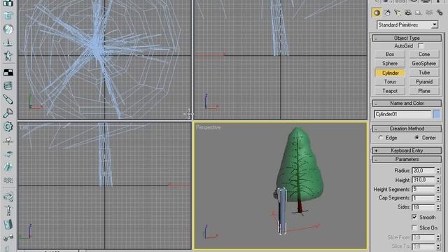Клонирование объектов в 3Ds Max. Инструмент "Array". смотреть онлайн