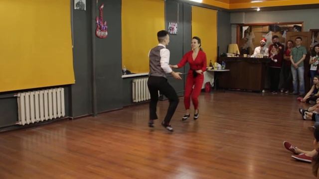 Номер Ани и Паши, Cabaret, New Year Boogie Party, 24.12.2017 смотреть онлайн