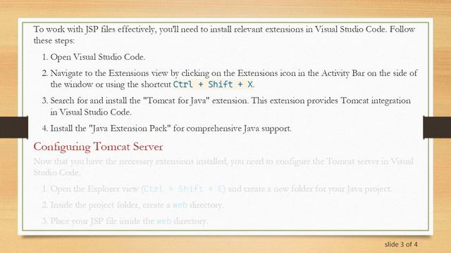 Running JSP Files In Visual Studio Code