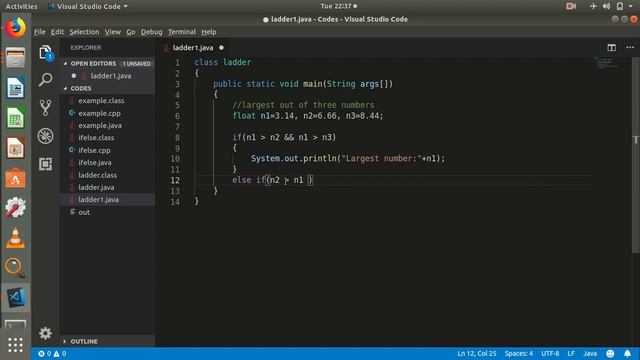 If else if ladder with Examples - Ladder Statement - Java Tutorial for Beginners - English смотреть онлайн