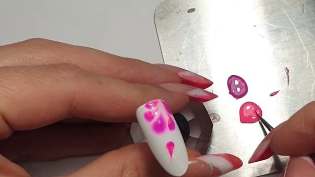 Цветы по мокрому. Растекашки. Быстрый дизайн ногтей смотреть онлайн