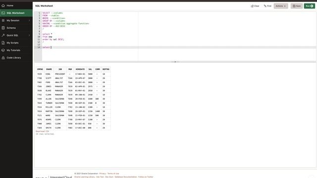 Oracle SQL Basics for Beginners | Learn SQL เริ่มต้นเรียน Oracle SQL เขียนผ่านเว็บไซต์ |Order By EP смотреть онлайн