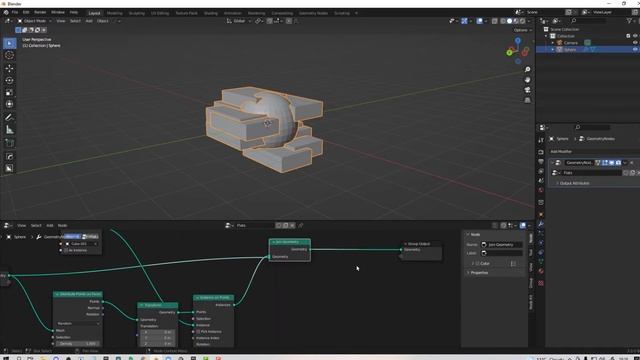 How to apply Geometry nodes in blender смотреть онлайн