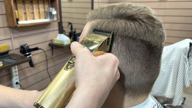 Мужская стрижка | Барбер | Side Part | Стрижка на пробор | Пошагово переход | смотреть онлайн