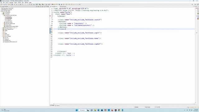 (In Hindi) include or exclude methods within testng.xml file for multiple Classes смотреть онлайн