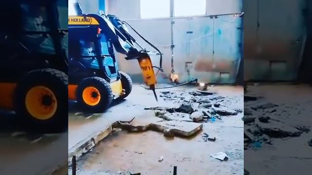 Демонтаж бетонного пола в помещении