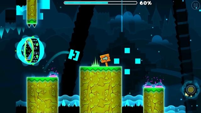 GEOMETRY DASH RAZORLEAF (All Levels 1~3 / All Coins) смотреть онлайн