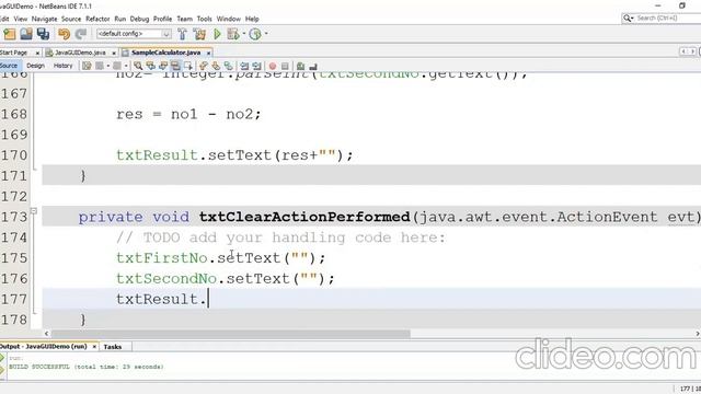 Java Swing Controls Designing and Creating a Simple Arithematic Calculator Part 2 смотреть онлайн