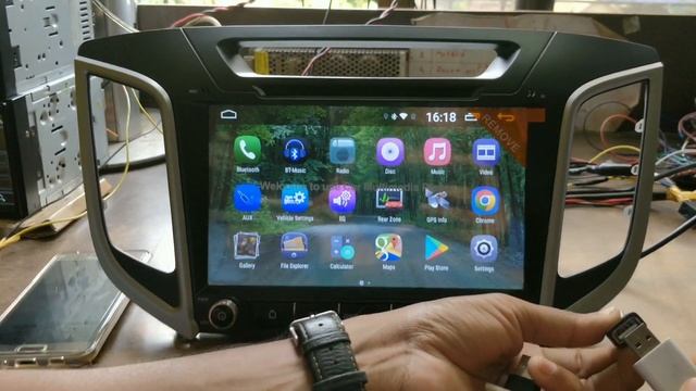 Hyundai Creta Android System with Mirror Link ( Android / iPhone ) смотреть онлайн