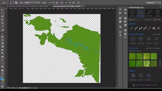 PHOTOSHOP - 3D MAP GENERATOR, PETA INDONESIA смотреть онлайн