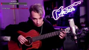 Акстар играет кузнечика 1 час на гиатре в стиле фингерстайл #кавер#гитара#музыка