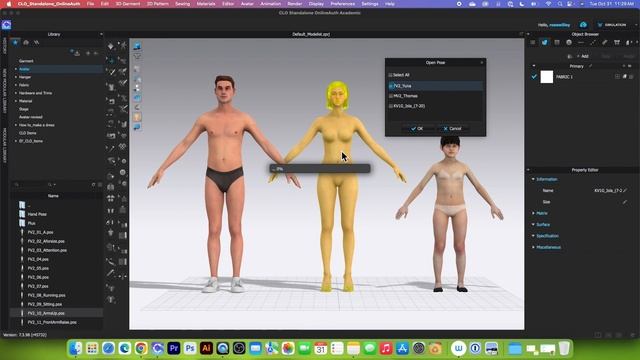 CLO 3D Basic | How to Load Multiple Avatars and Apply Poses and Shoes CLO 3D смотреть онлайн
