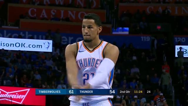 Andre Roberson badly AIR BALLS 2 straight free throws back to back!! смотреть онлайн