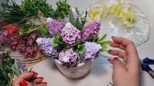 Сборка букета из самой реалистичный сирени!  #мыловарение #букетизмыла
