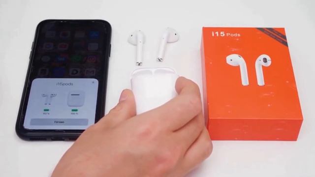 Беспроводные блютуз наушники i15 для телефона смотреть онлайн