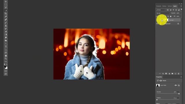 Создаем золотистое тонирование в Lab смотреть онлайн