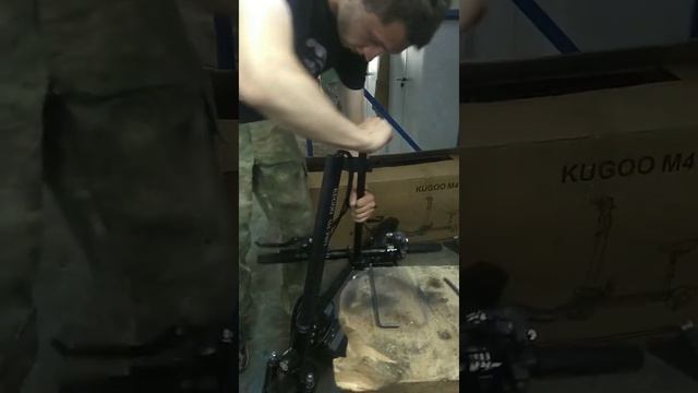 Kugoo M4 Pro 18ah 600w 2020 (устранение люфта,  мастерская Weld Plast) #kugoom4pro202018ah600w#kugo