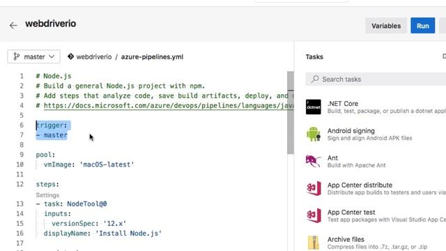 WebdriverIO test execution in Azure cloud смотреть онлайн