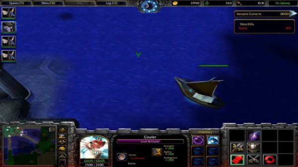 Warcraft 3 DL Hero Siege Evil Spawn 3.6 solo Illidan on easy