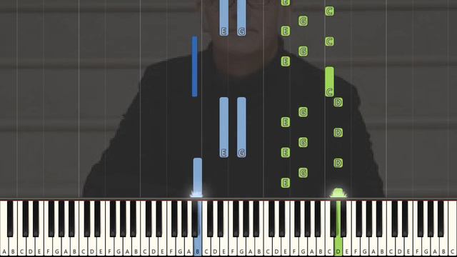 The Snow Prelude No 3 In C Major Ludovico Einaudi Easy Piano How to play synthesia Tutoria смотреть онлайн