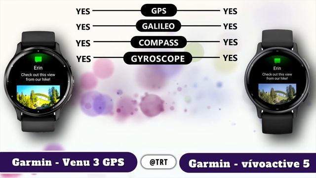 Garmin Venu® 3 VS vívoactive® 5 смотреть онлайн