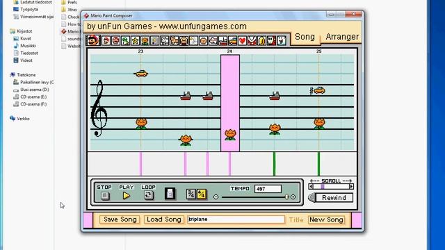 Mario Paint Composer Triplane turmoil Theme смотреть онлайн