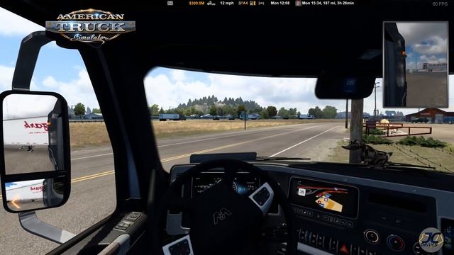 American Truck Simulator - Western State Journeys Day 58 - Montana - Laurel to Glendive смотреть онлайн