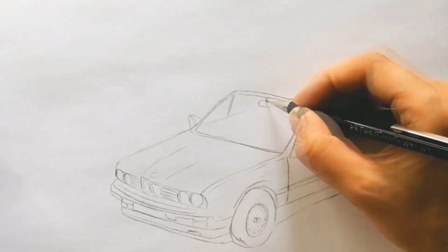 Как нарисовать МАШИНУ / Рисунок машины / How To Draw A CAR