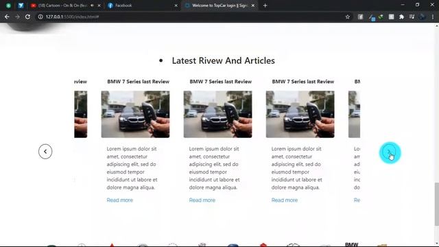 PSD To Bootstrap || Car Template || смотреть онлайн
