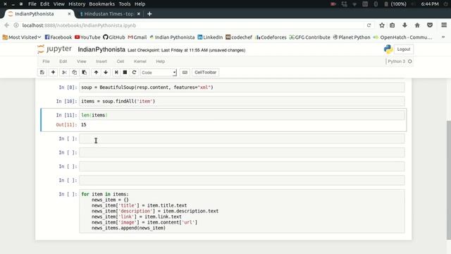 Scraping RSS feeds using Python смотреть онлайн