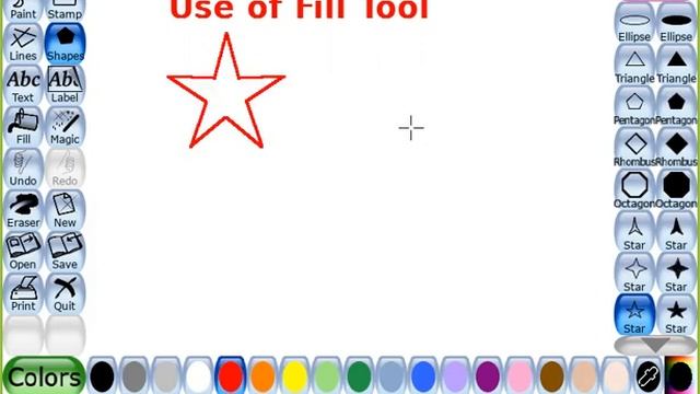 Fill Tool in Tux Paint смотреть онлайн